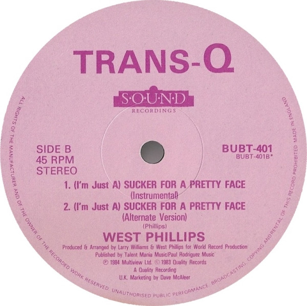 West Phillips - (I'm Just A) Sucker For A Pretty Face