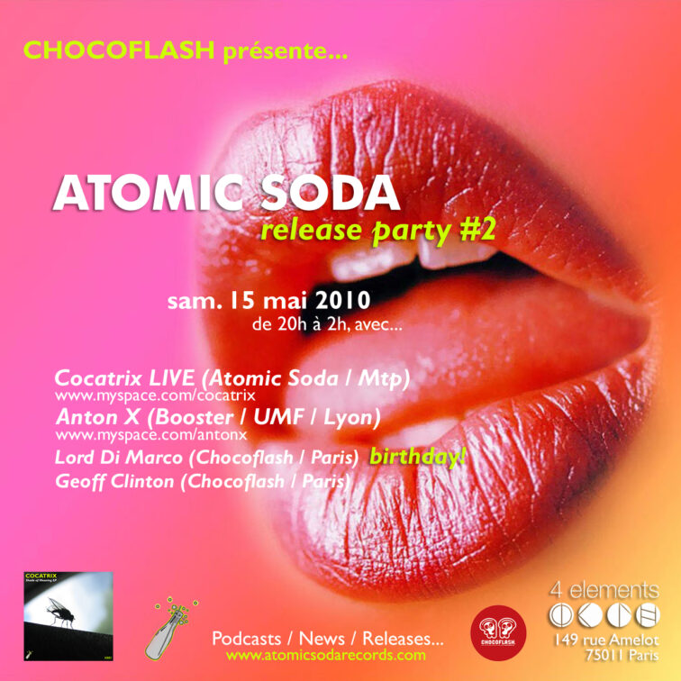 Atomic Soda Release Party #2 au 4 elements