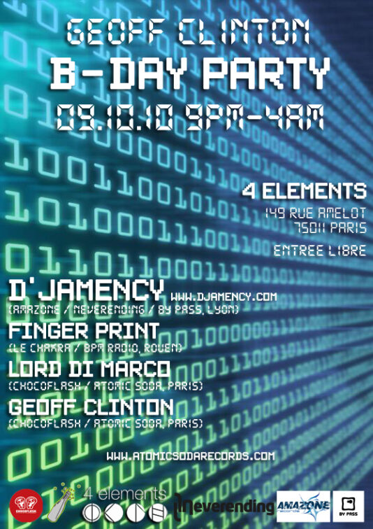 Geoff Clinton Birthday Party au 4 elements