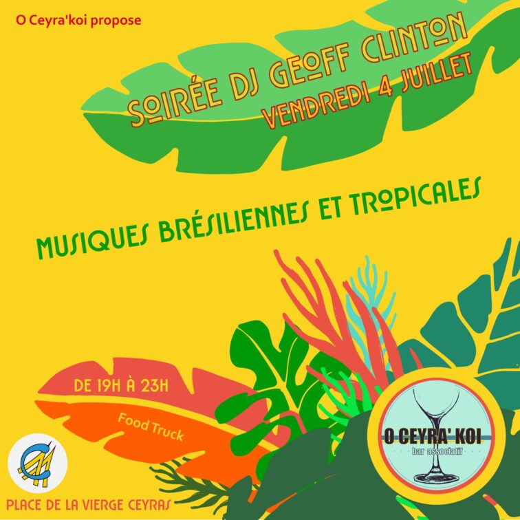 Soirée brésilienne et tropicale O Ceyra&rsquo;koi